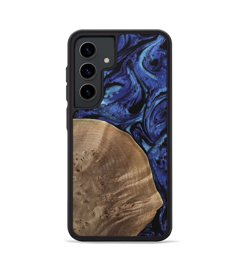 Galaxy S24 Wood Phone Case - Jackie (Blue, 741449)