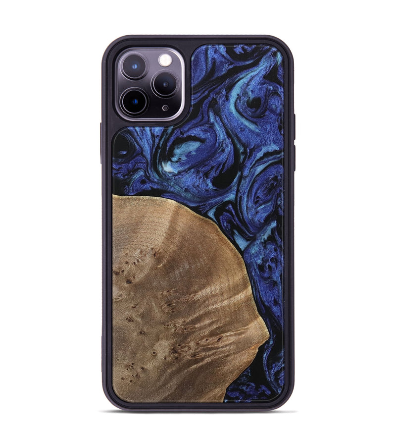 iPhone 11 Pro Max Wood Phone Case - Jackie (Blue, 741449)