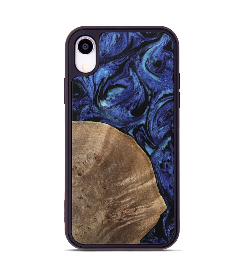 iPhone Xr Wood Phone Case - Jackie (Blue, 741449)