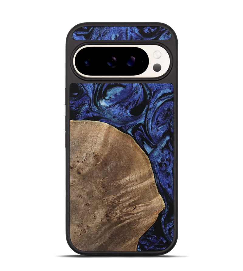 Pixel 9 Pro Wood Phone Case - Jackie (Blue, 741449)