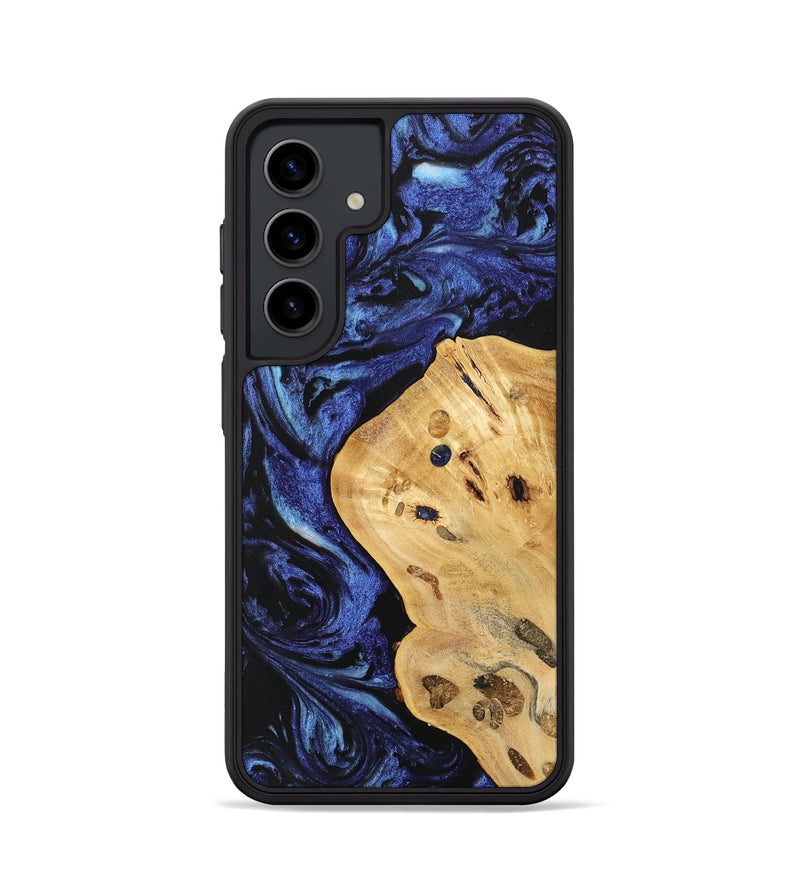 Galaxy S24 Wood Phone Case - Carlin (Blue, 741453)