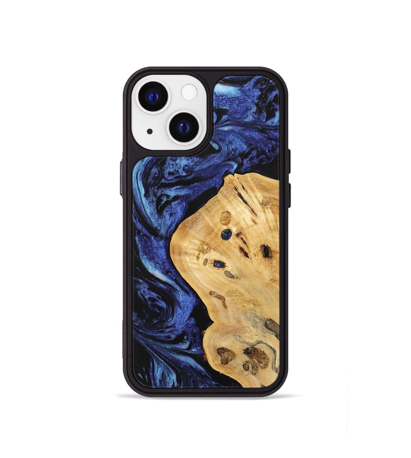 iPhone 13 mini Wood Phone Case - Carlin (Blue, 741453)