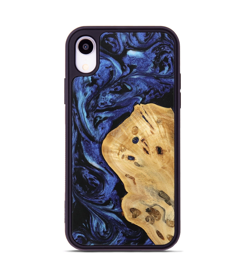 iPhone Xr Wood Phone Case - Carlin (Blue, 741453)