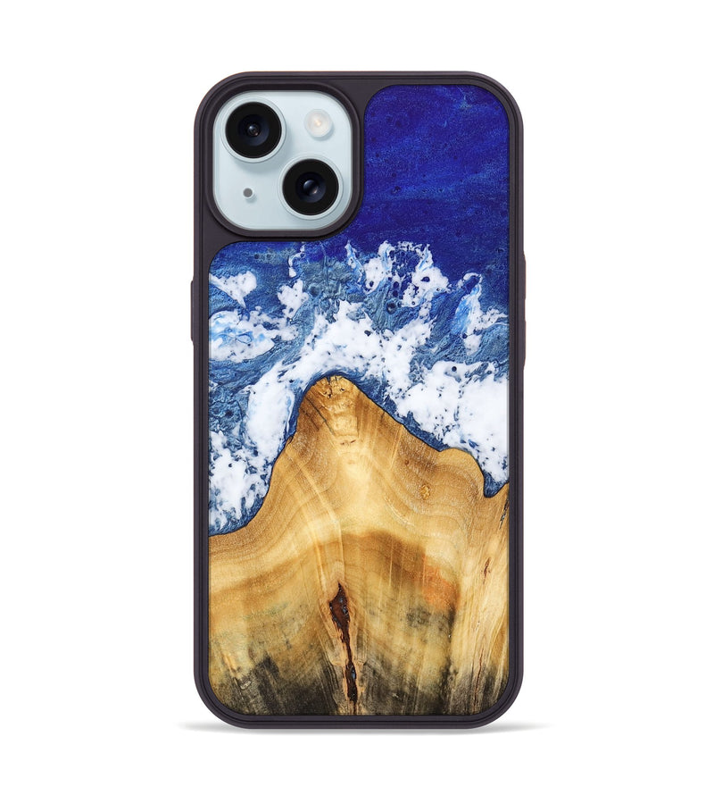 iPhone 15 Wood Phone Case - Clemma (Coastal, 741455)