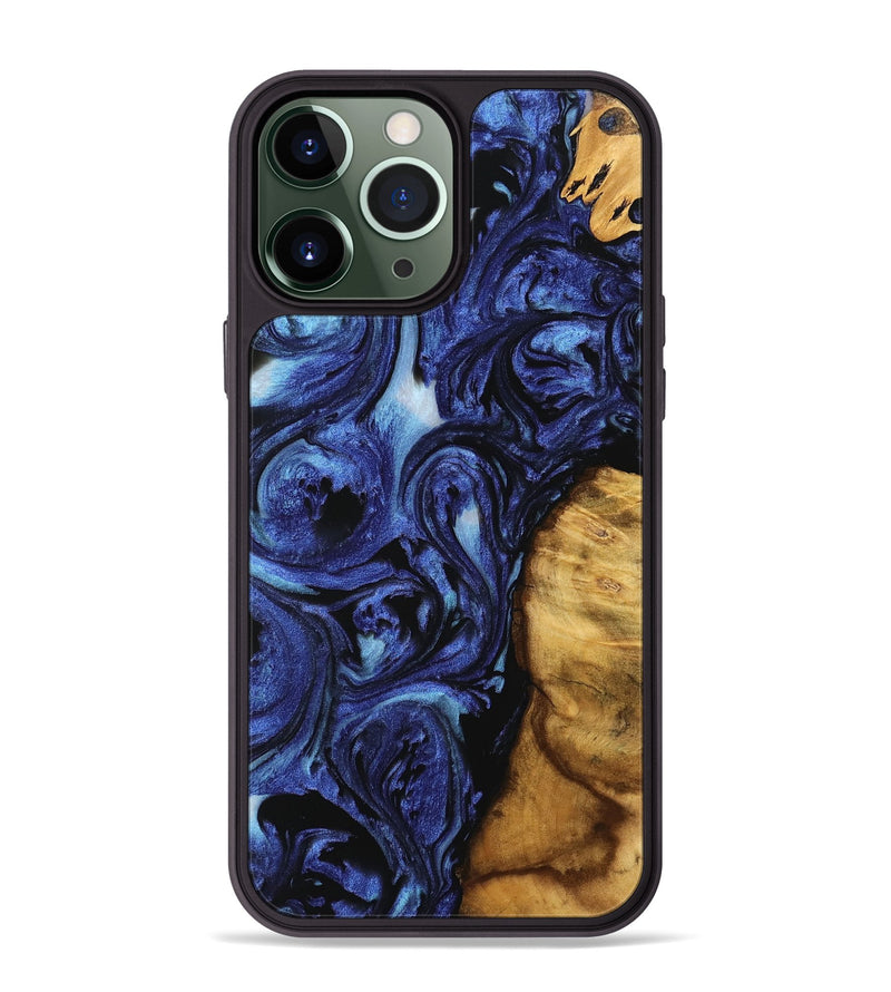 iPhone 13 Pro Max Wood Phone Case - Gerrard (Blue, 741465)