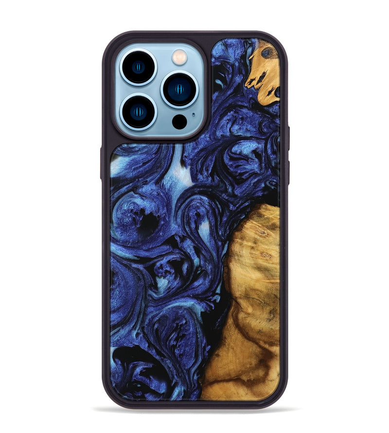 iPhone 14 Pro Max Wood Phone Case - Gerrard (Blue, 741465)