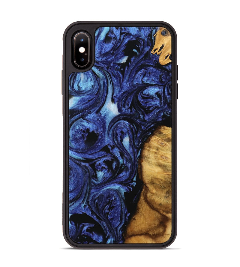 iPhone Xs Max Wood Phone Case - Gerrard (Blue, 741465)