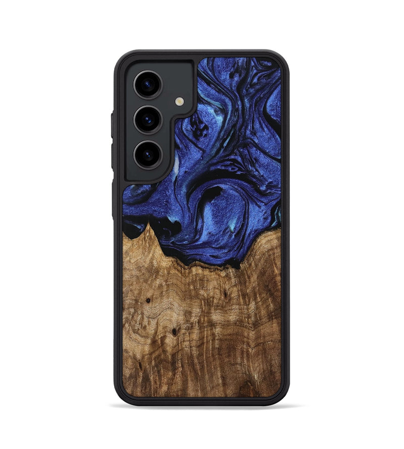 Galaxy S24 Wood Phone Case - Suzy (Blue, 741466)