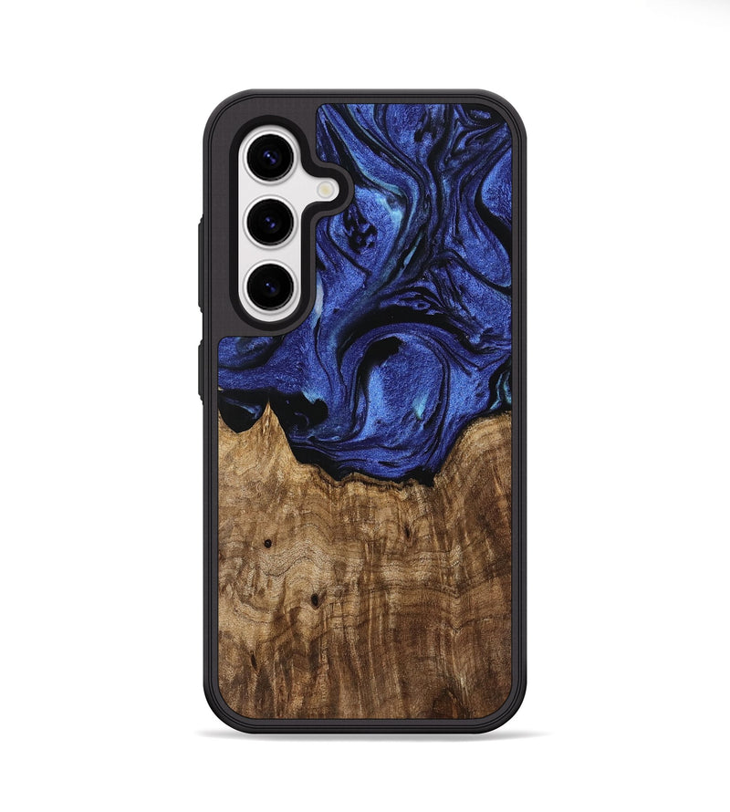 Galaxy S25 Wood Phone Case - Suzy (Blue, 741466)