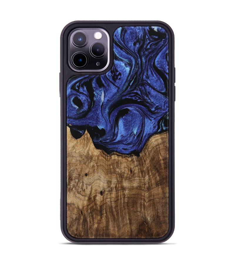 iPhone 11 Pro Max Wood Phone Case - Suzy (Blue, 741466)