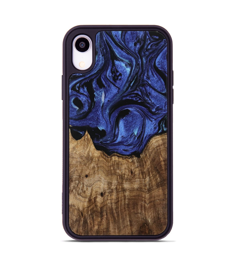 iPhone Xr Wood Phone Case - Suzy (Blue, 741466)