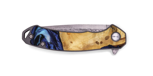 EDC Wood Pocket Knife - Huyen (Blue, 741467)