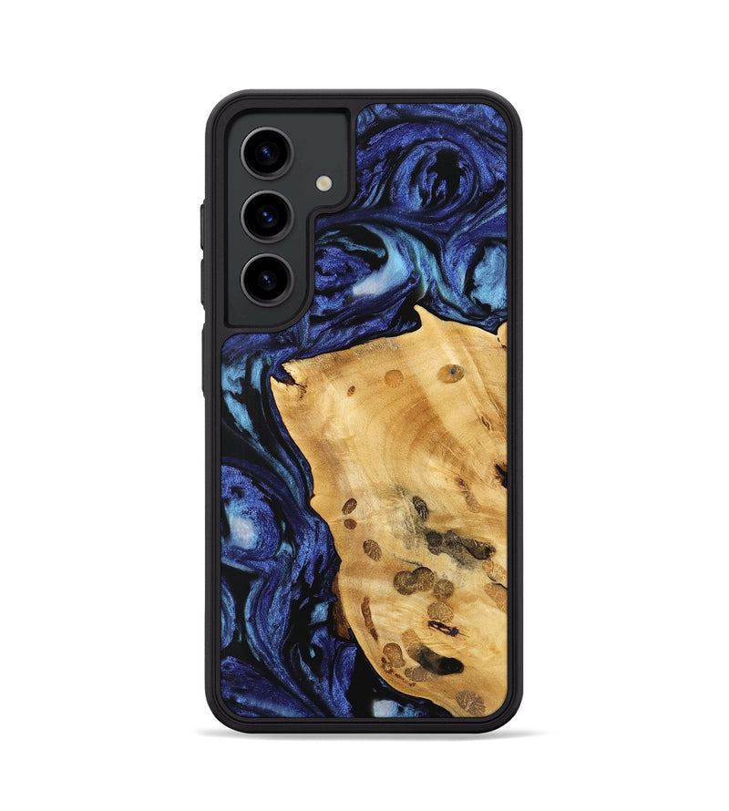 Galaxy S24 Wood Phone Case - Huyen (Blue, 741467)