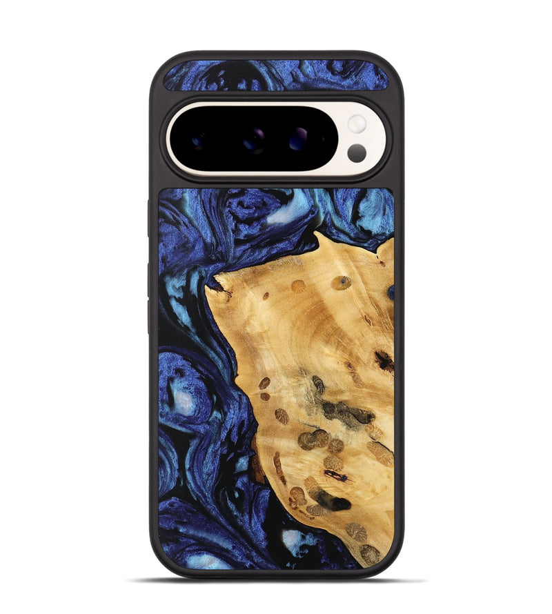 Pixel 9 Pro Wood Phone Case - Huyen (Blue, 741467)