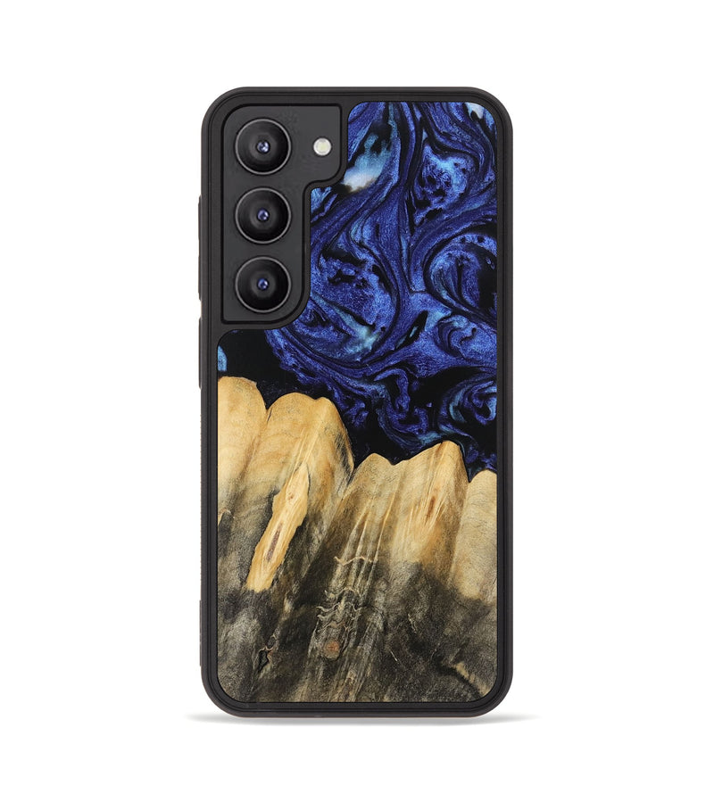 Galaxy S23 Wood Phone Case - Elenor (Blue, 741469)