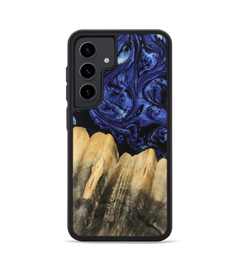 Galaxy S24 Wood Phone Case - Elenor (Blue, 741469)