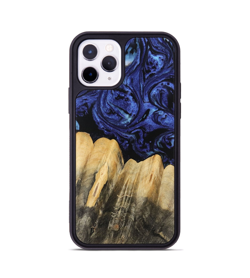 iPhone 11 Pro Wood Phone Case - Elenor (Blue, 741469)