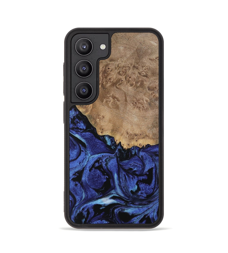 Galaxy S23 Wood Phone Case - Yumi (Blue, 741474)