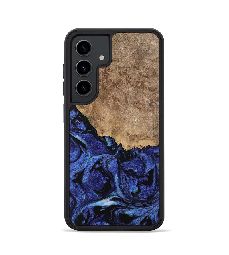 Galaxy S24 Wood Phone Case - Yumi (Blue, 741474)