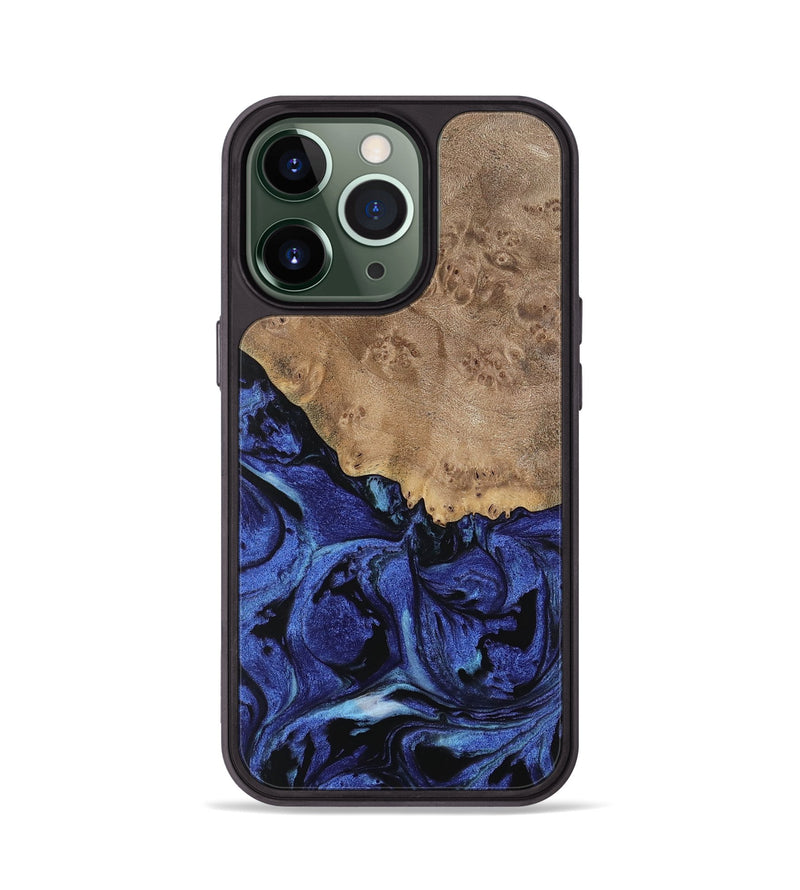 iPhone 13 Pro Wood Phone Case - Yumi (Blue, 741474)