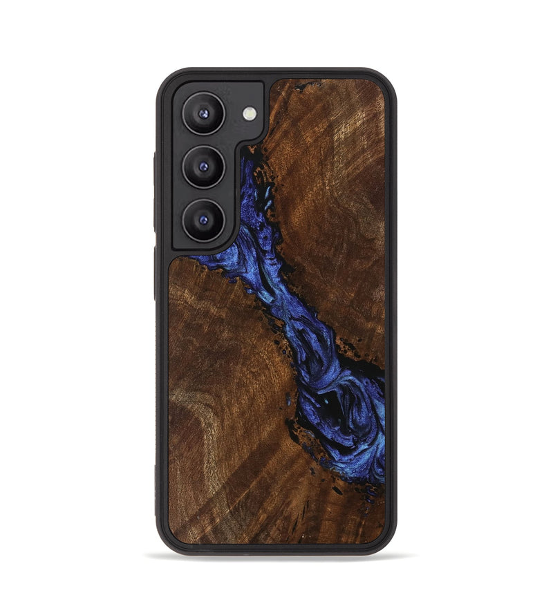 Galaxy S23 Wood Phone Case - Xavier (Blue, 741476)