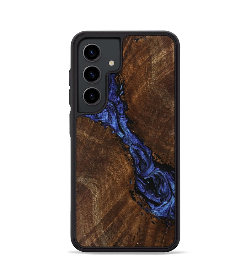 Galaxy S24 Wood Phone Case - Xavier (Blue, 741476)