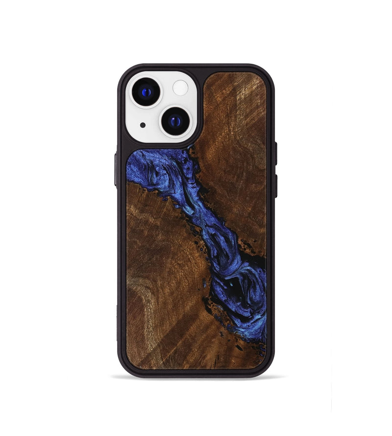 iPhone 13 mini Wood Phone Case - Xavier (Blue, 741476)