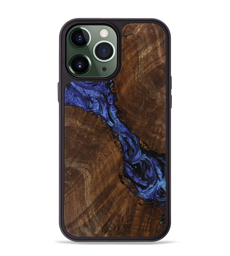 iPhone 13 Pro Max Wood Phone Case - Xavier (Blue, 741476)