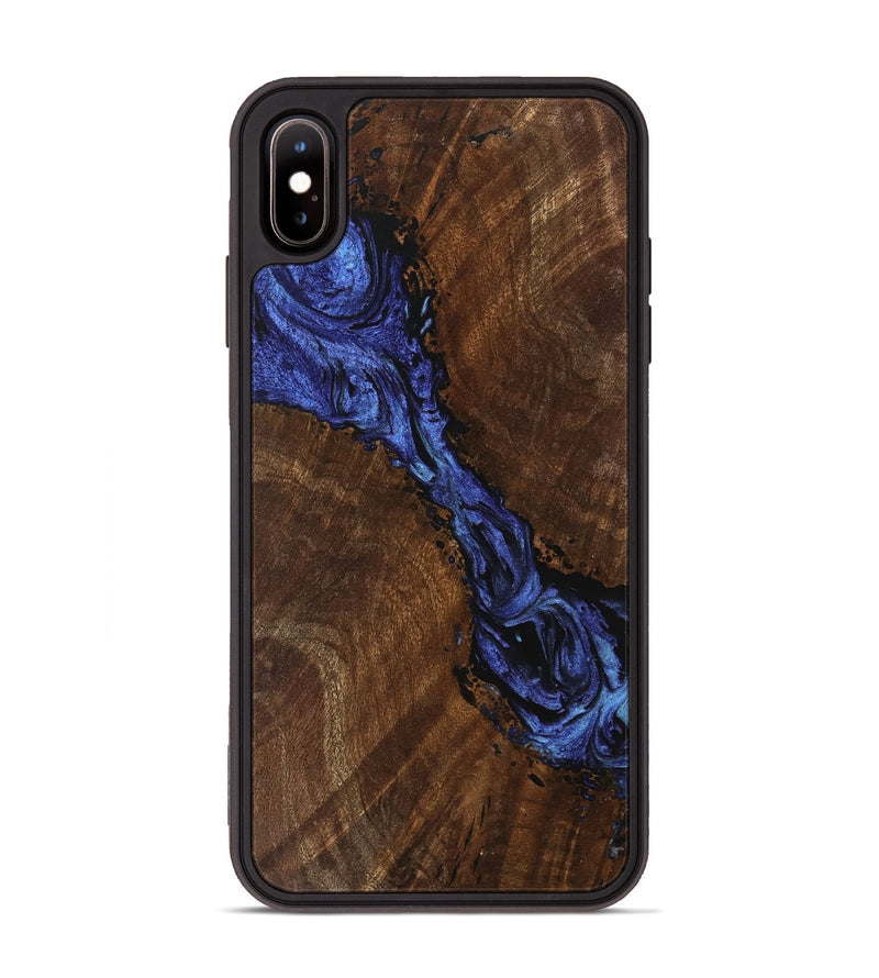 iPhone Xs Max Wood Phone Case - Xavier (Blue, 741476)