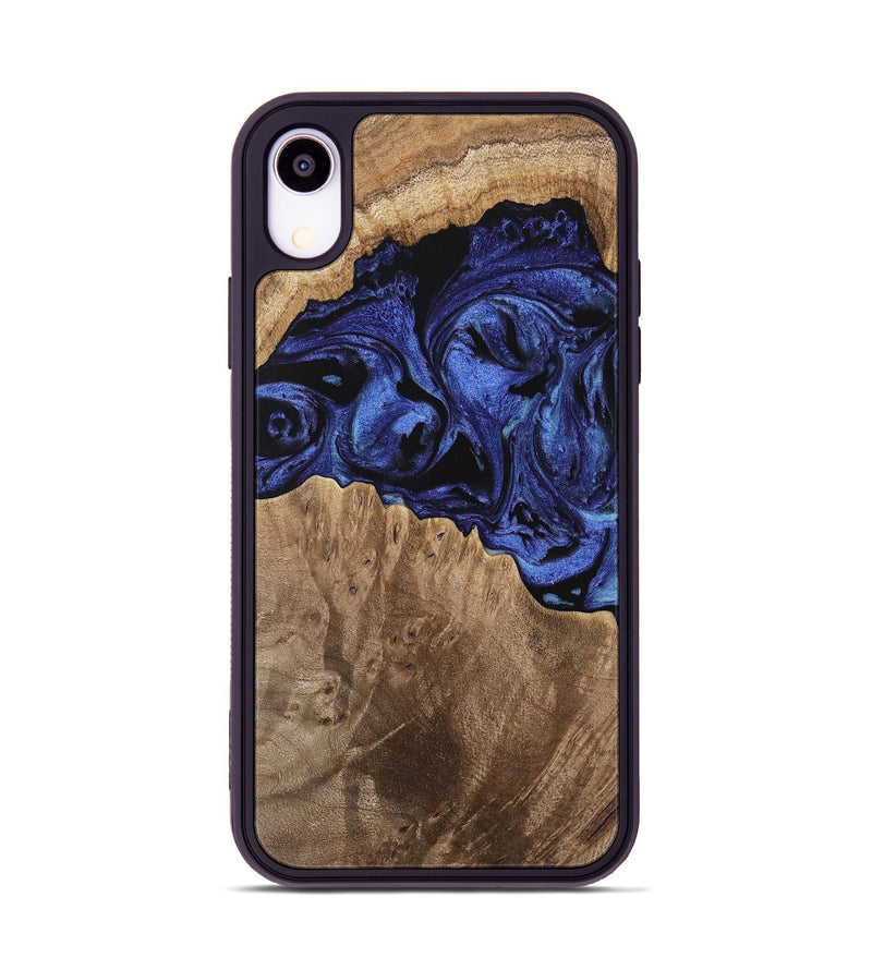 iPhone Xr Wood Phone Case - Jadiel (Blue, 741477)