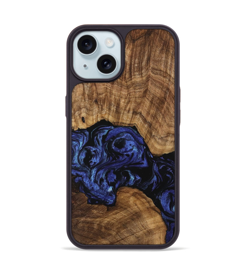 iPhone 15 Wood Phone Case - Hughie (Blue, 741480)