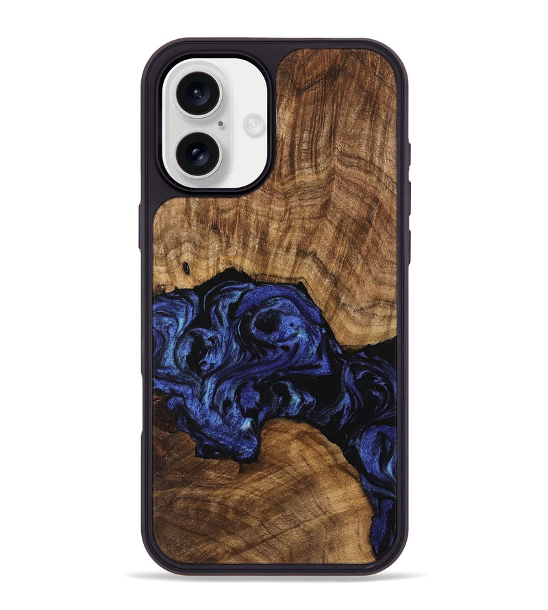 iPhone 16 Plus Wood Phone Case - Hughie (Blue, 741480)