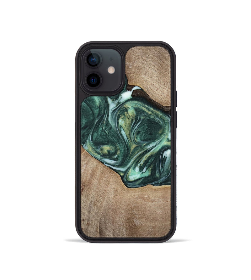 iPhone 12 mini Wood Phone Case - Dorian (Green, 741482)