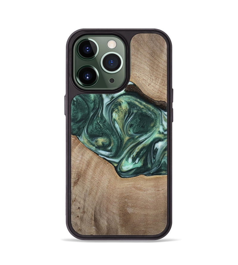 iPhone 13 Pro Wood Phone Case - Dorian (Green, 741482)