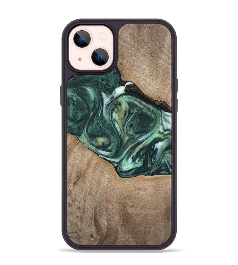 iPhone 14 Plus Wood Phone Case - Dorian (Green, 741482)