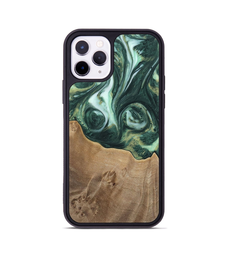 iPhone 11 Pro Wood Phone Case - Elta (Green, 741483)