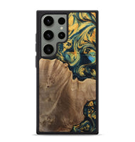 Galaxy S24 Ultra Wood Phone Case - Anders (Teal & Gold, 741493)