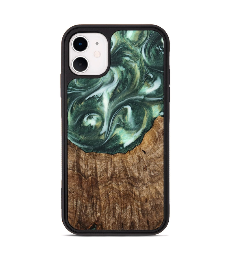 iPhone 11 Wood Phone Case - Rogers (Green, 741494)