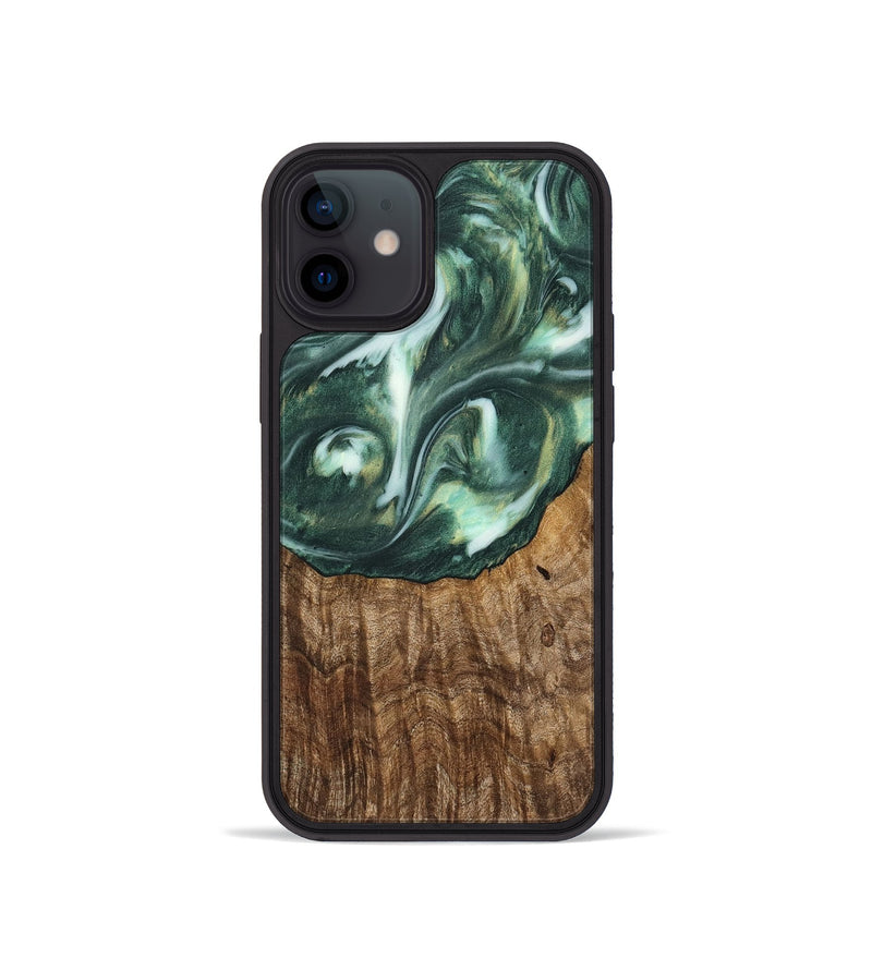 iPhone 12 mini Wood Phone Case - Rogers (Green, 741494)