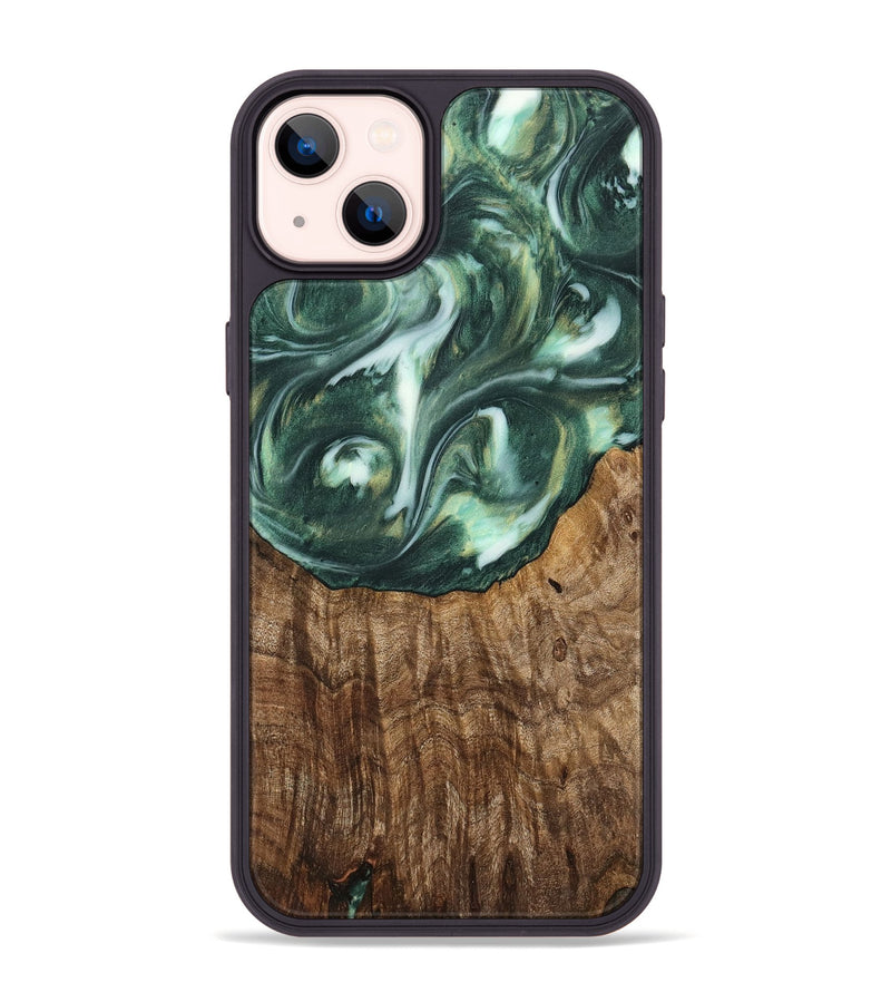 iPhone 14 Plus Wood Phone Case - Rogers (Green, 741494)