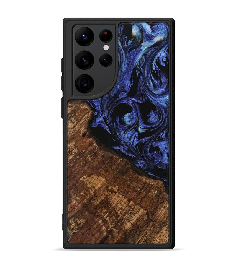 Galaxy S22 Ultra Wood Phone Case - Jakob (Blue, 741497)