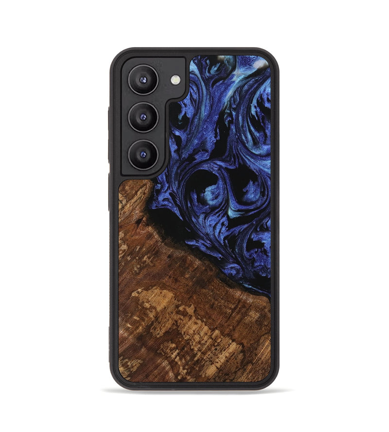 Galaxy S23 Wood Phone Case - Jakob (Blue, 741497)