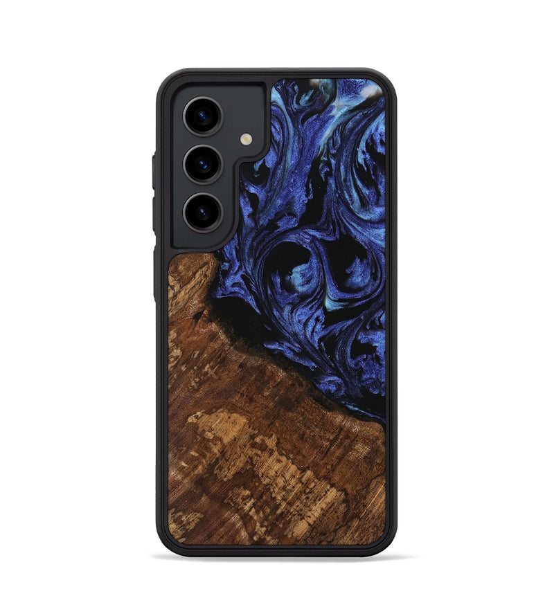 Galaxy S24 Wood Phone Case - Jakob (Blue, 741497)