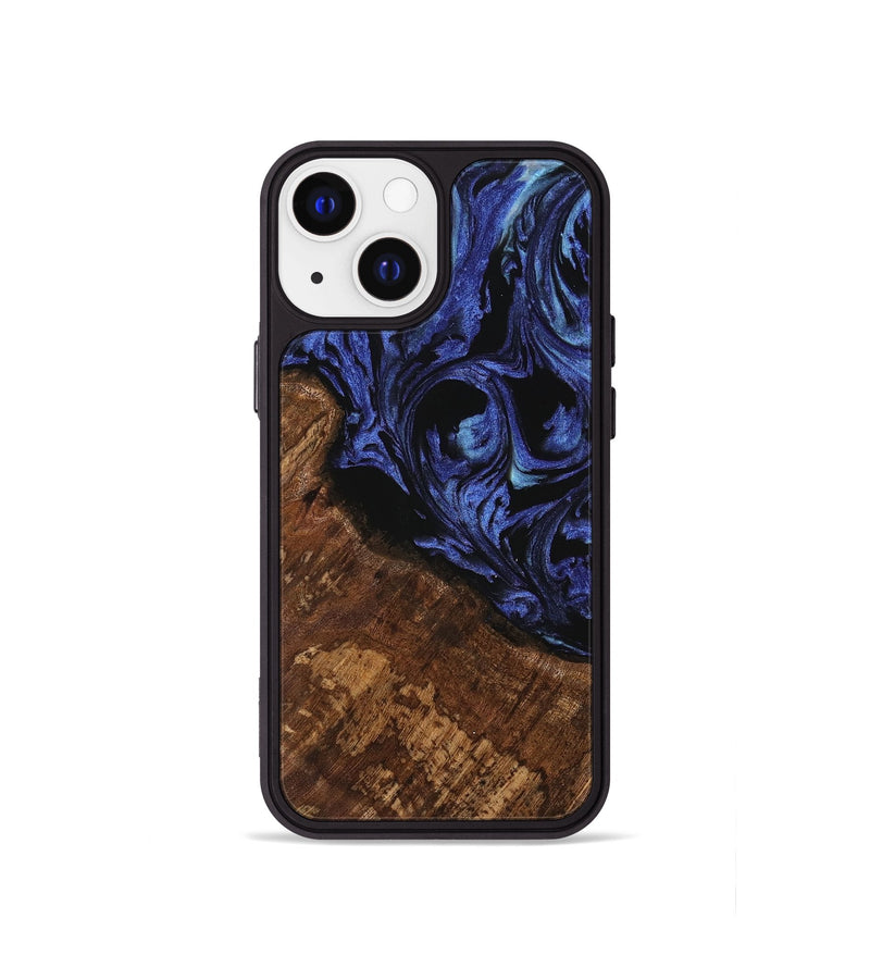 iPhone 13 mini Wood Phone Case - Jakob (Blue, 741497)