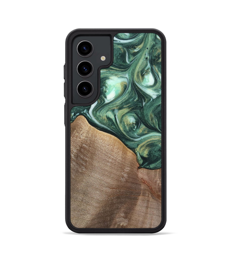 Galaxy S24 Wood Phone Case - Tian (Green, 741519)