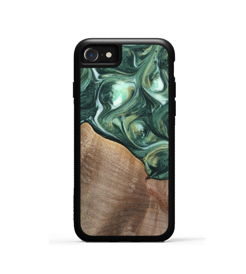 iPhone SE Wood Phone Case - Tian (Green, 741519)