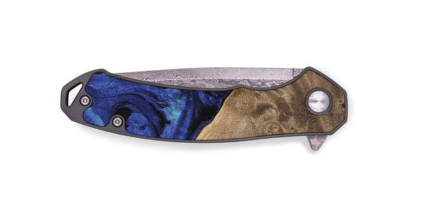 EDC Wood Pocket Knife - Wanda (Blue, 741522)