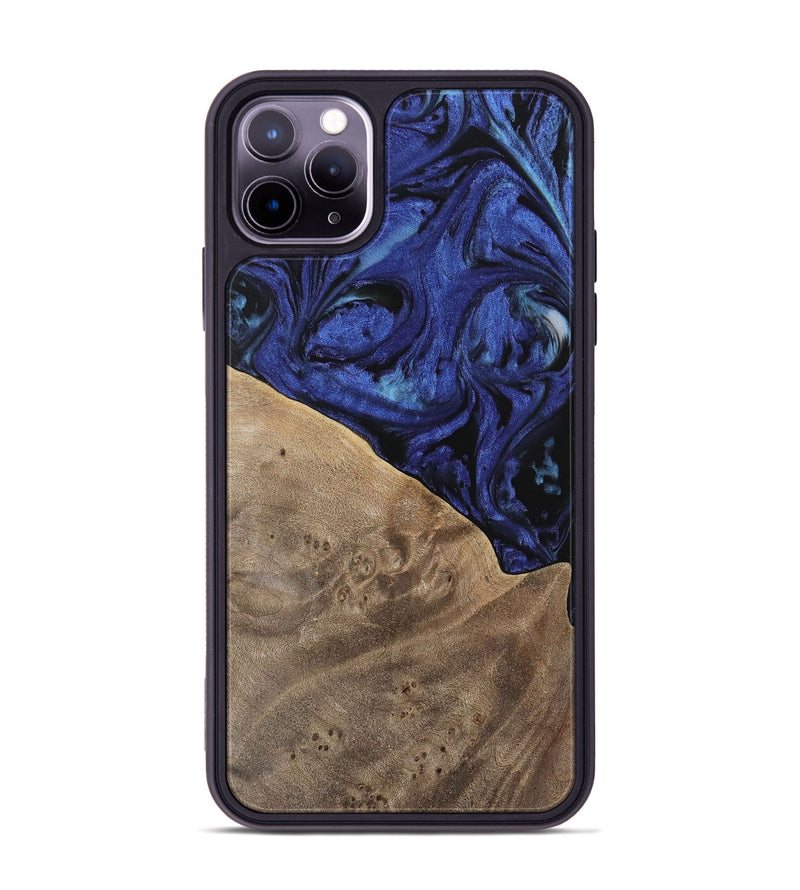 iPhone 11 Pro Max Wood Phone Case - Wanda (Blue, 741522)