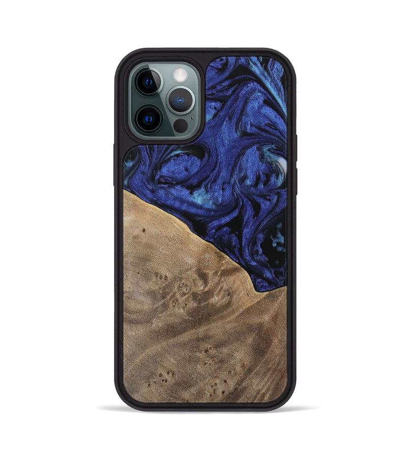 iPhone 12 Pro Wood Phone Case - Wanda (Blue, 741522)