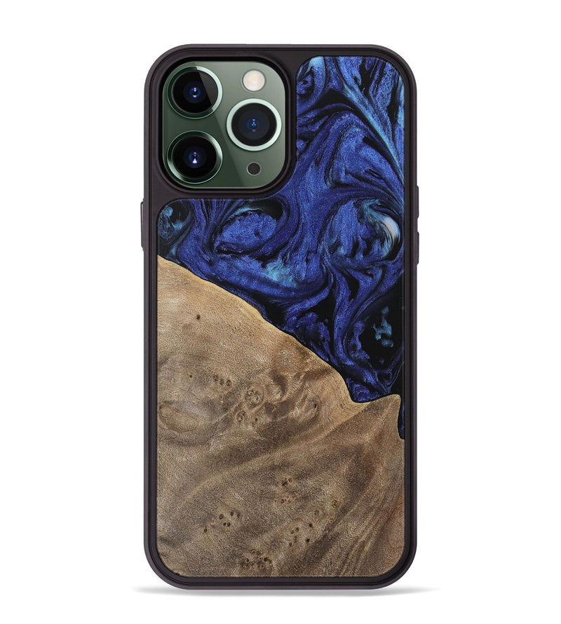 iPhone 13 Pro Max Wood Phone Case - Wanda (Blue, 741522)